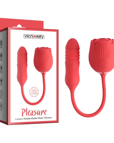 VSCNovelty Pleasure Luxury Double-Ended Rose Vibrator