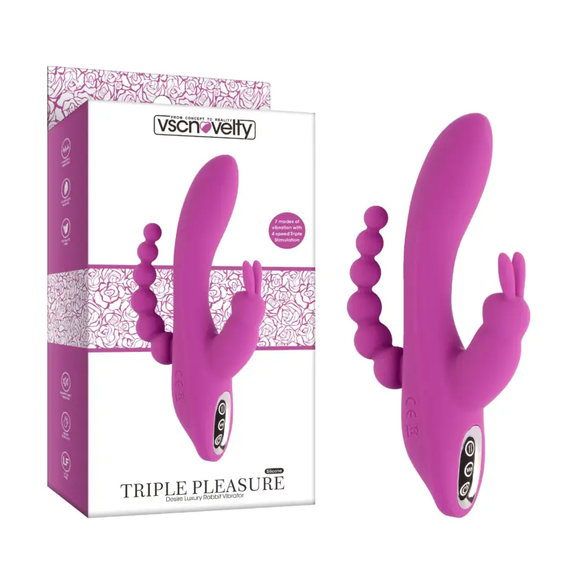 VSCNovelty Pleasure Luxury Rabbit Vibrator Triple Stimulation