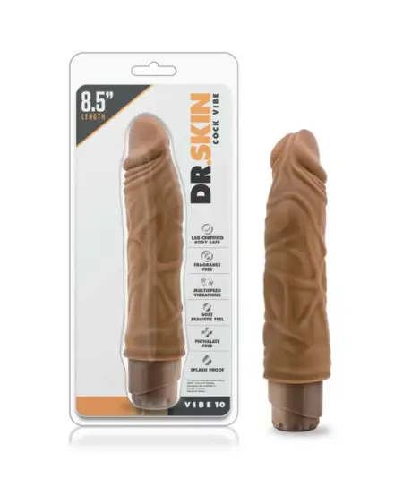 Dr. Skin Vibe 10 Realistic 8.5 in. Vibrating Dildo