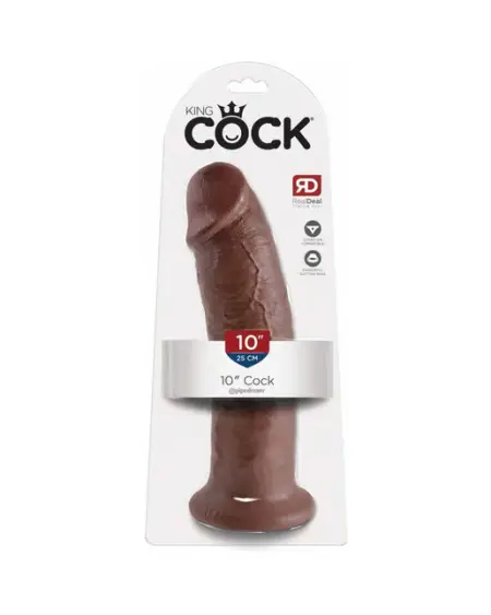 King Cock 10 in Cock Realistic Dildo With Suction Cup