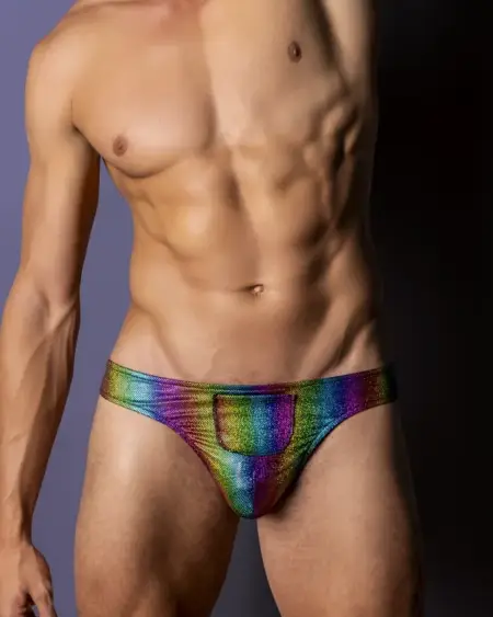 Pack Play Thong with Front Condom Pouch